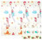 CCLIFE Krabbelmatte Baby Spielmatte Kinder 196x176x1cm Faltbar Spielteppich Spielunterlage Groß Rutschfest Beidseitig Tragbar Wasserdicht Innen Außen Bunt
