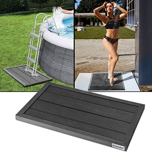 Casaria Pedana Elemento per Pavimento Base Doccia Solare Scaletta Piscina 101x63x5,5cm Fino a 300kg