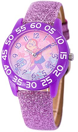 Disney Turning Red Montre à quartz analogique en plastique pour enfant, violet, Moderne