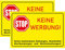 INDIGOS UG - Schilder - 300x200 mm - Schild 2 Stück - Keine Werbung! - Hausschild - Aluverbundplatte - für Garage, Hotel, Parkplatz, Schule, Carport, Firma