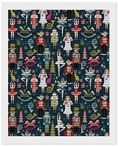 Nutcracker Ballet Diamond Painting Kits Round Full Drill Cross Stitch Art Pictures for Home Wall Decor