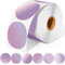 WLHGH 2 Runde Thermische Etiketten, Selbstklebende Kreis Aufkleber Drucker Etikett, 6 Farbverläufe Thermo-Etikett für Barcode, Logo Design, Adresse, QR Code, Adresse, Inventar, 600 Etiketten/Rolle
