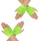 2 Paar Fingerlose Netzhandschuhe Damen Kurze Stretch Mesh Handschuhe Retro Nylon Fischnetz Handschuhe für 80er Jahre Mottoparty Halloween Cosplay Damen Kostümzubehör Fishnet Gloves (Grün)