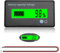 VooGenzek Compteur de Batterie CC, Moniteur de Voltmètre de Capacité de Batterie, Indicateur de Batterie d'acide de Plomb, Écran LCD DC 12V 24V 36V 48V, Lumière Vert