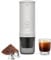 Outin Nano Portable Electric Espresso Machine with 3-4 Min Self-Heating, 20 Bar Mini Small 12V 24V Car Coffee Maker, Compatible with NS Capsule & Ground Coffee (Pearl White)