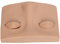 Cabeza de maniquí de Pestañas, Cabeza de Maquillaje Realista de Media Cara con 3 Pares de Párpados Extraíbles para Práctica de Entrenamiento de Extensión de Pestañas (Color de