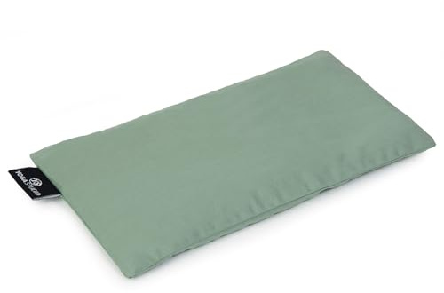 Yoga Studio Eye Pillow | 100% Organic Cotton Cover | Organic Lavender & Linseed Yoga Pillow | Stress Relief Weighted Eye Mask, Relaxation, Aromatherapy, Tired Eyes