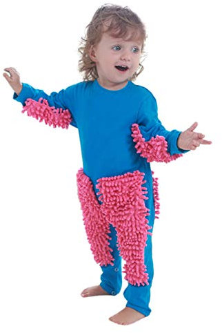 DUHGBNE Jumpups Niñas Romántico Bebé Recién Nacido Mop Sólido Gatear Bebé Niña Mameluco y Traje de Baño de Bebé, B-Multicolor, 12-18 Meses