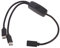 FENOHREFE Câble de charge de type C femelle vers USB C mâle avec 2 appareils LED marche/arrêt, câble de charge de type C simultanément