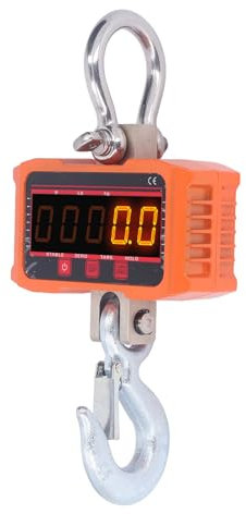 Elektronische Kranwaage, Robuste Hängewaage, Große Tragfähigkeit für das Wiegen von Industriellem Angelgepäck (500 kg/1000 lb)