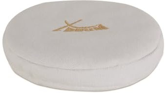 Coussin sarrasin XDrum 14 cm - En lin - Rempli de sarrasin - Diamètre : 14 cm (5,5) - Peut être utilisé pour préchauffer les bols chantants - Transmet presque entièrement les vibrations