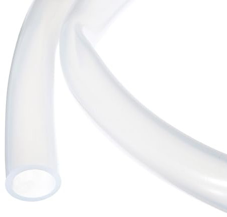 Rebower Tuyau en Silicone de 1 Mètre (3,3 Pieds) DI 20 mm et DE 26 mm, en Plastique Transparent pour Pompage, Siphonage, Drainage, Irrigation et Brassage de Bière.