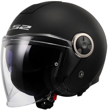 LS2, Jet-Motorradhelm CLASSY SOLID Matt Black, L