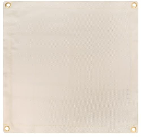 Fire Pit Grill Mat - Gas BBQ Fireproof Mat, 50x50cm Square for Wood Burner, Fire Resistant for Decking, Grass, Patio Shield, Camping