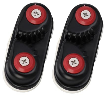 Keenso 2 Stück Kajak-Nockenklampe aus Edelstahl und ABS, Einfache Freigabe für Segelboot, Kanu, Beiboot mit Seil mit 15 Mm Durchmesser