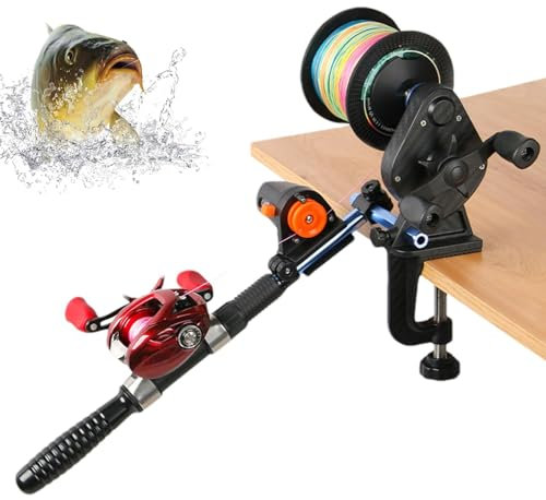 Tuxxjzm Angelschnuraufwickler, Angelschnurwickler | Spool Tackle Winder Spulstation,No Lines Twist Spooling Station System – Kompaktes Werkzeug zum Aufspulen von Angelschnüren, Spulenwickler
