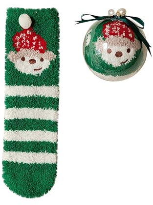 Lange Kuschelsocken Damen Unisex Plüsch Sneakersocken Kinder lustige Designs Warme Socken mit Motiv aus Baumwolle Socken Kinder Plüsch Witzige Socken Dicke Socken Winter Hüttensocken 2025