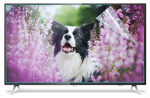 Protective film for TV, TV screen protector TV Screen Protector from Matte Film for 32-75 inch Display,AntiGlare＆AntiBlue Light Filter,Eye Protection Film for TV,Computer,Monitors)(55(1211*682mm))