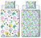 Squishmallows Offizielles Bettwäsche-Set für Einzelbett, glückliches Design, wendbar, 2-seitig, Bettbezug mit passendem Kissenbezug, mehrfarbig