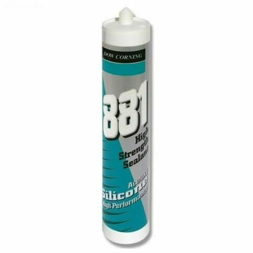 Dow Corning 881 Silicone Nero Acetico Adesivo per Acquari 310 ml Alta Viscosità Resistente all'Acqua e ai Raggi UV