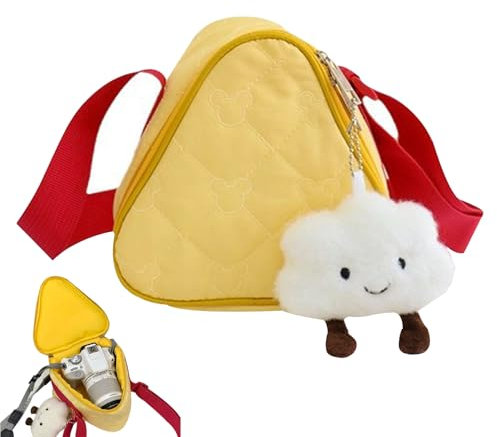 FOSDICK Piccolo Borsa Fotografica, Carino Borsa Macchina Fotografica, Borsa Fotocamera con Tracolla Regolabile, Porta Macchina Fotografica con Pendente, Camera Bag Compatibile con Canon,Nikon,Sony,SLR