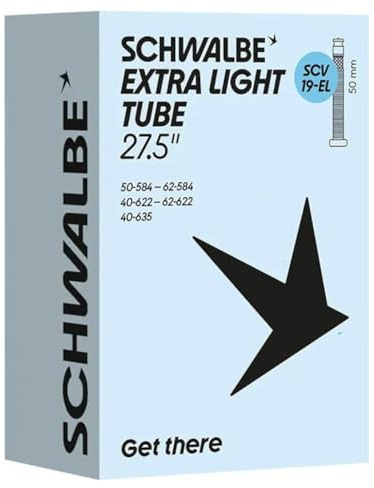 Schwalbe Fahrradschlauch SCV19-EL EXTRA Light 40/62-584/635 IB Black 50mm
