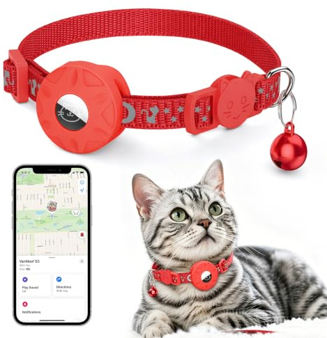 Katzen Tracker ohne ABO,Kompatibel mit iOS & Android,Reflektierend & Glocke