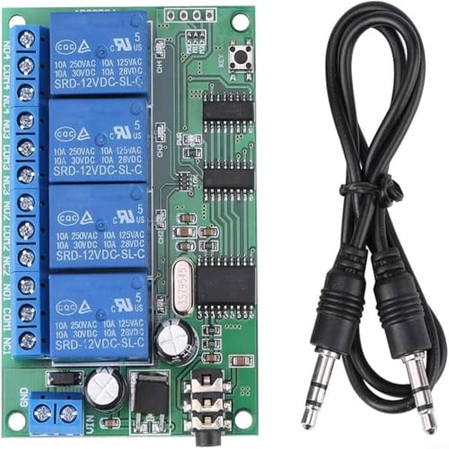 Tidgel AD22B04 12 V 4-K Telefon Fernbedienung Decoder Relais Modul für Sicherheitsalarm und Industrieanlagen