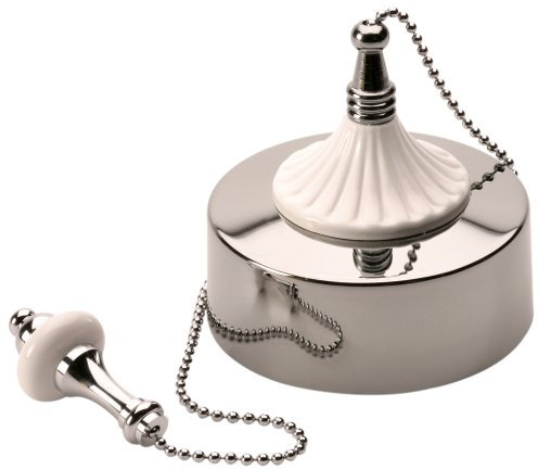 Deluxe 6Amp 2 Way Ceiling Switch White and Chrome Feature FPK4-WH-37