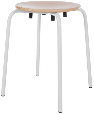 Sport-Tec Gymnastikhocker mit Holz-Sitzfläche, Hocker, Stapelhocker, Rundhocker, Stapelbar ø 35 cm