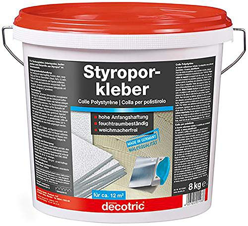 Decotric Collante per polistirolo espanso e carta da parati, 8 kg