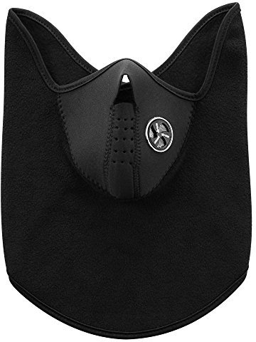 Tour de Cou cache nez oreille moto ski scooter Cagoule casque textile noir
