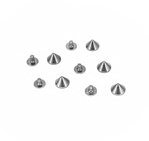 Trimming Shop Nieten mit Punk-Spitze, mit Schraubverschluss, bronzefarben, 9,5 mm x 6 mm, 50 Stück