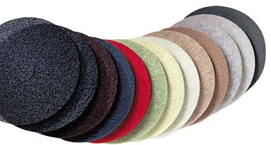 5 disques pads diamètre 406mm pour monobrosse ou autolaveuse (noir)