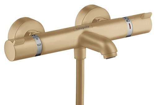 hansgrohe Ecostat Aufputz Wannenthermostat, für 2 Funktionen, Brushed Bronze
