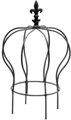 linoows Gartenfigur Krone, Garten Dekofigur, Gartenskulptur Eisen