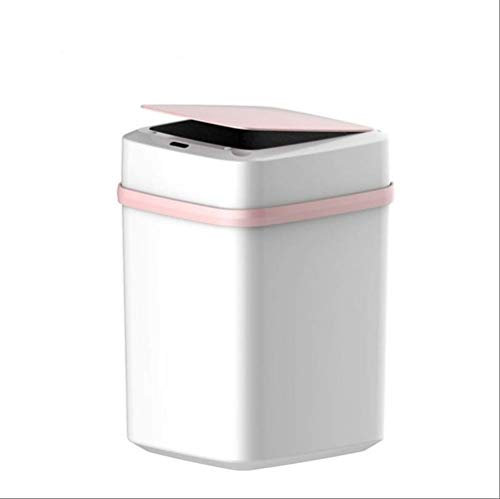 Vimmor 10L Automatic Smart Auto Sensor Dustbin Trash Can Waste Bin Kitchen Garbage Pink