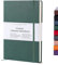 Beechmore Books Notizbuch liniert - XL A4, Grün I Premium Hardcover Journal Buch aus veganem Leder, 120gsm creme Papier, Geschenkbox, für Schriftsteller, Journalisten, Meetings & Studenten