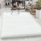 Carpetsale24 Teppich Wohnzimmer Shaggy Einfarbig Design 80 x 250 cm Weiß - Hochflor Teppich Schlafzimmer Luxuriöse Kuschelig und Super Weich Flauschiger Teppich Langflor 50 mm Florhöhe Läufer