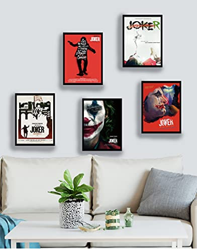 Mingzi Joker 2019 Tapete, Wandaufkleber, Filmposter, 5 Stück, 40 x 60 cm