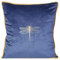 Eurofirany Elegante Kissenbezüge Dekokissen 45x45 Velvet Bezug Samt Kissenhülle Weiche Sofakissen Gold Silber Libelle Muster Biene Design Lotus (Lori