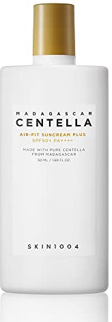 SKIN1004 Madagascar Centella Air Fit Suncream, Korean Skincare Sonnencreme Gesicht 50 mit Centella Asiatica und Niacinamide, 50 ml