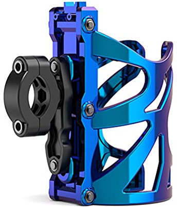 TiSkying Trinkflaschenhalter aus Fahrrad, leichter Fahrradhalter mit Schrauben und Werkzeug Wasserflaschen Motorrad, Mountainbike, Radfahren, Rollstuhl, Blau