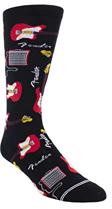 PERRI'S SOCKS - Fender® Officially Licensed Rock Band Socks, Novelty Socks for Men and Women