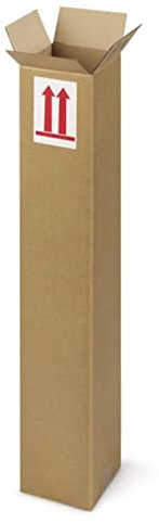 Carton d'emballage allongé 50 x 10 x 10 cm - Simple cannelure