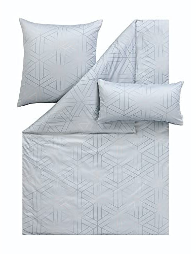 ESTELLA Atelier Mako-Satin Bettwäsche Luan Farbe Salbei Größe 135x200 + 80x80 + 40x80