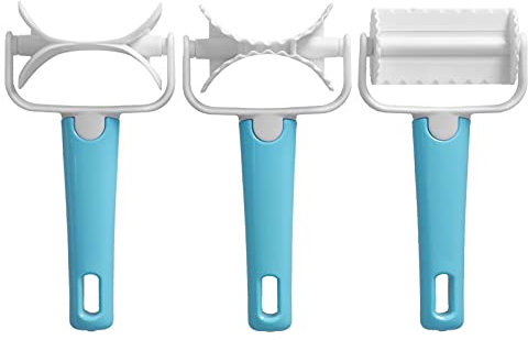 Lot De 3 Emporte-pièces Roulants, Facile à Utiliser, Fondant à Rouleau Rond, Accessoire De Cuisson Au Rouleau De Coupe-pâte à Faire Soi-même Pour la Fabrication De Gâteaux De Boulettes De Biscuits Won