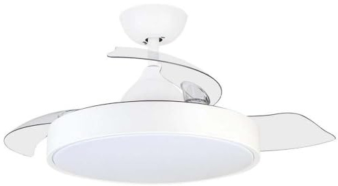 Orbegozo CP 119105 Ventilador de Techo con Aspas Retráctiles y Luz 35W Blanco
