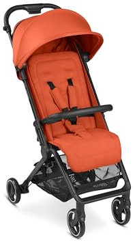 ABC Design Reisebuggy Ping 2 – Sportwagen ideal für den Urlaub – Liegeposition – kompaktes Faltmaß mit Transportsicherung – Gesamtbelastung 27 kg (carrot)