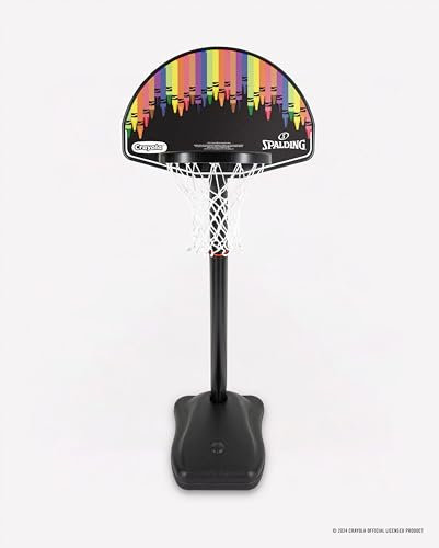 Spalding X Crayola 61 cm geformter Öko-Verbund-Teleskopreifen für Jugendliche, tragbar